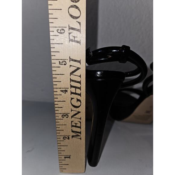 New! BCBGeneration Kendi Ankle Strap Platform Sandal Black 6.5M $90 - Picture 11 of 13